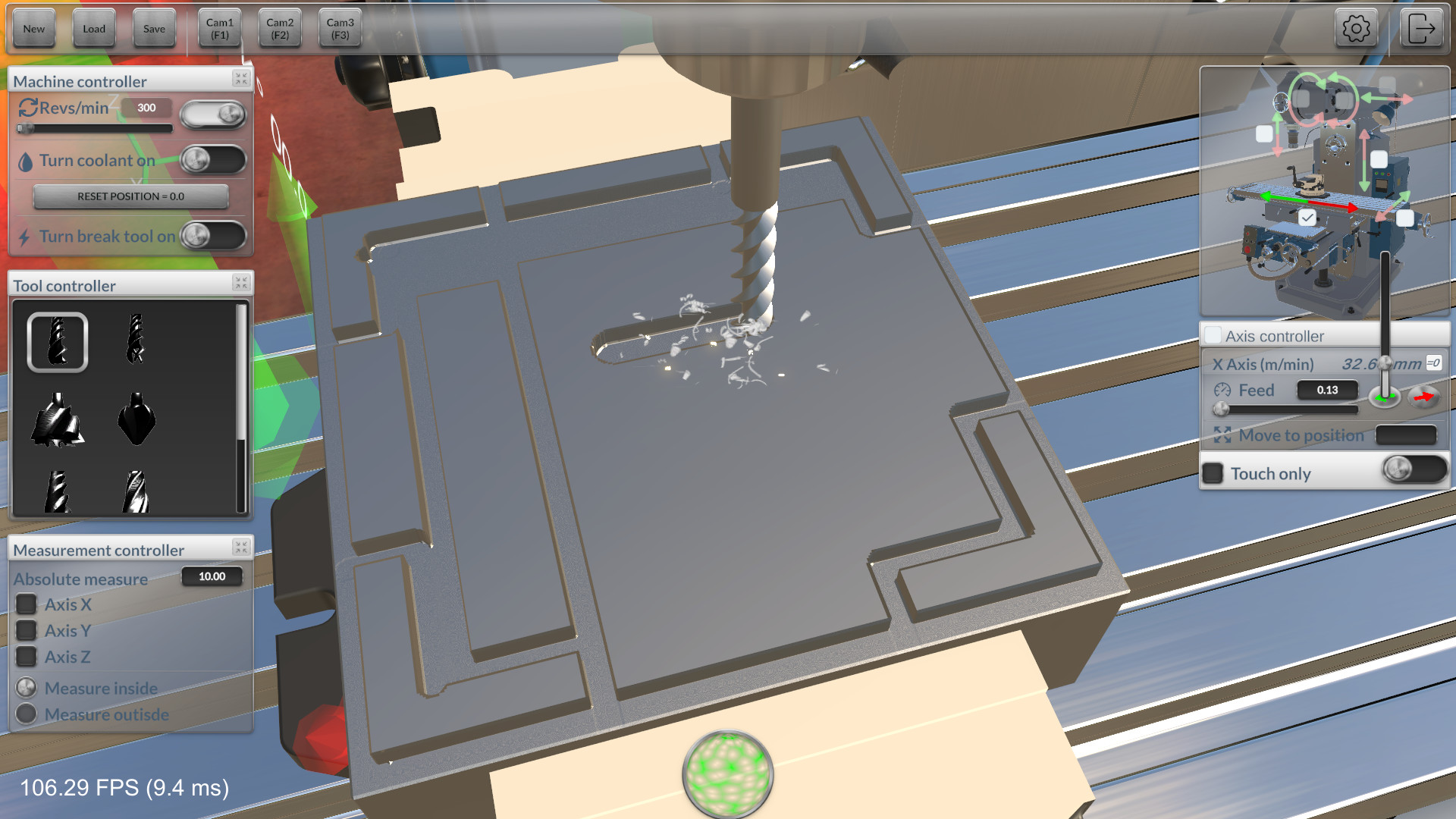 铣削机模拟器/Milling machine simulator
