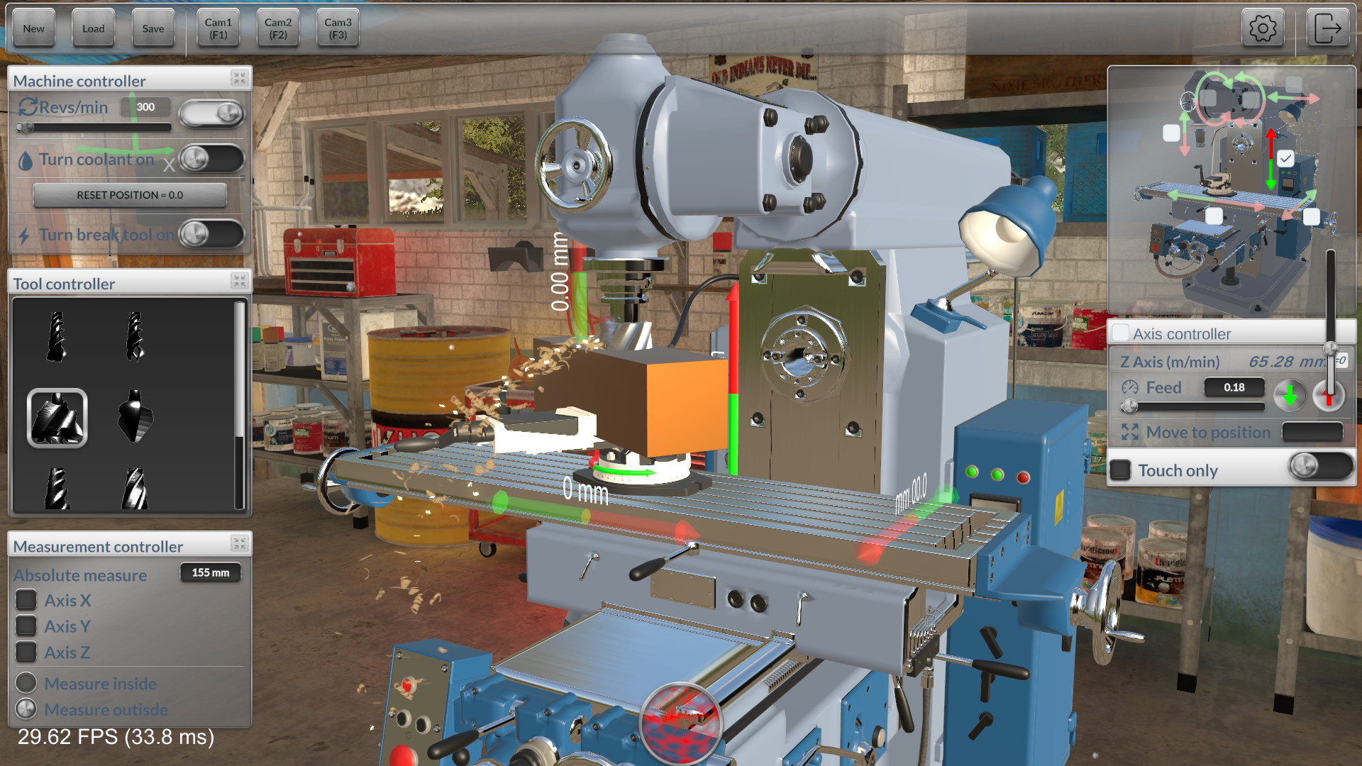 铣削机模拟器/Milling machine simulator