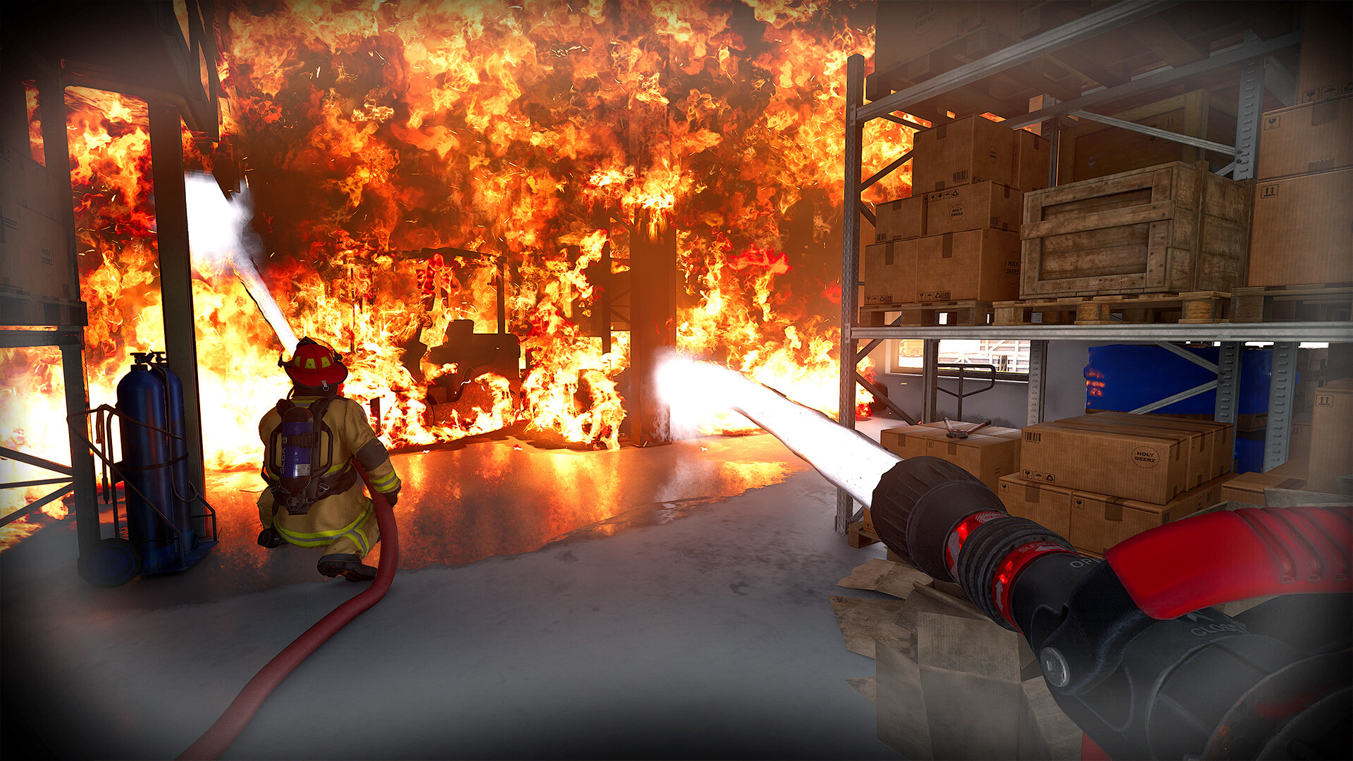 消防模拟：火苗燃动/Firefighting Simulator: Ignite