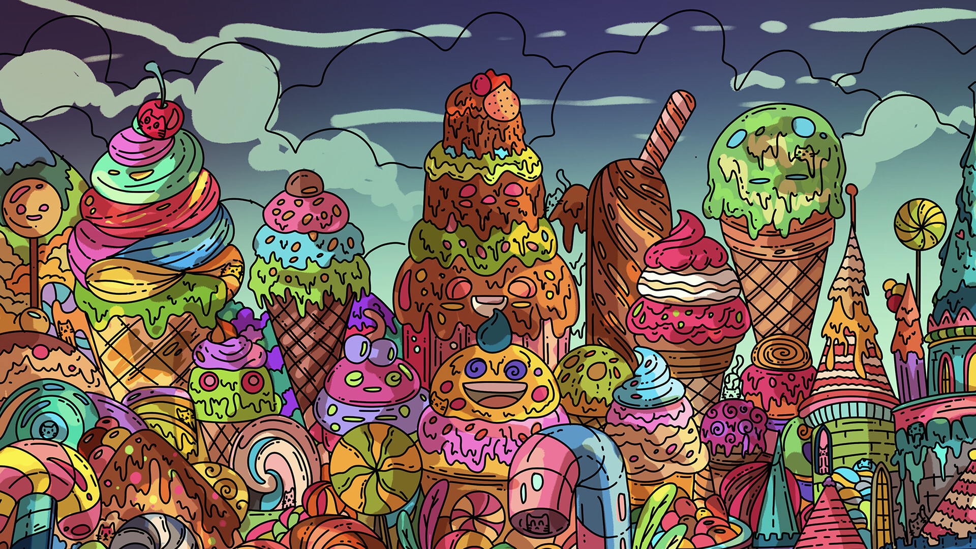 100只糖果猫/100 Candy Cats