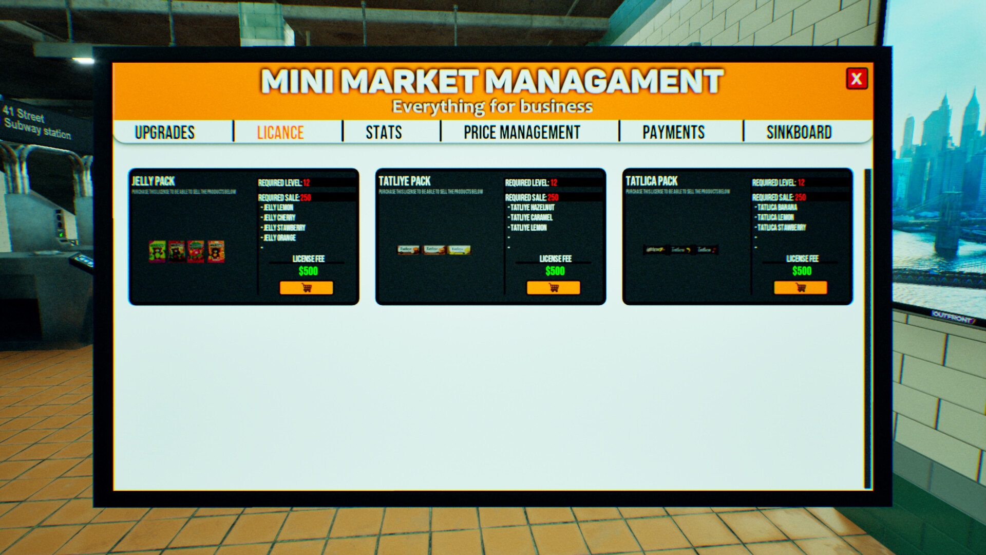 地铁迷你市场模拟器/Metro Mini Market Simulator