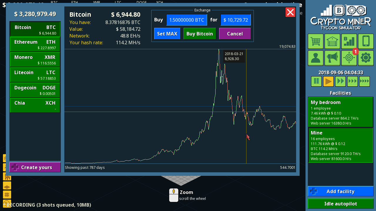 挖矿大亨模拟器/Crypto Miner Tycoon Simulator