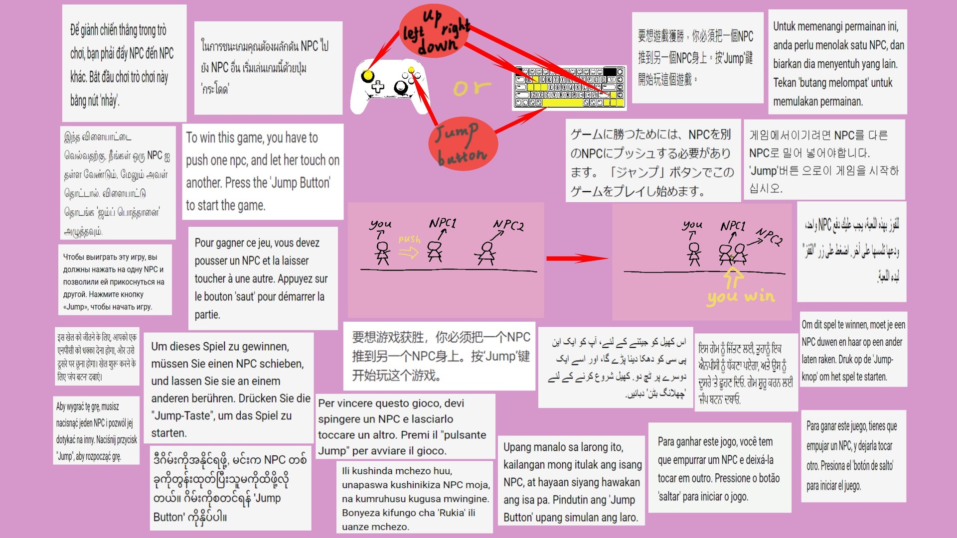 把一个NPC丢给另一个/Drop one NPC to another