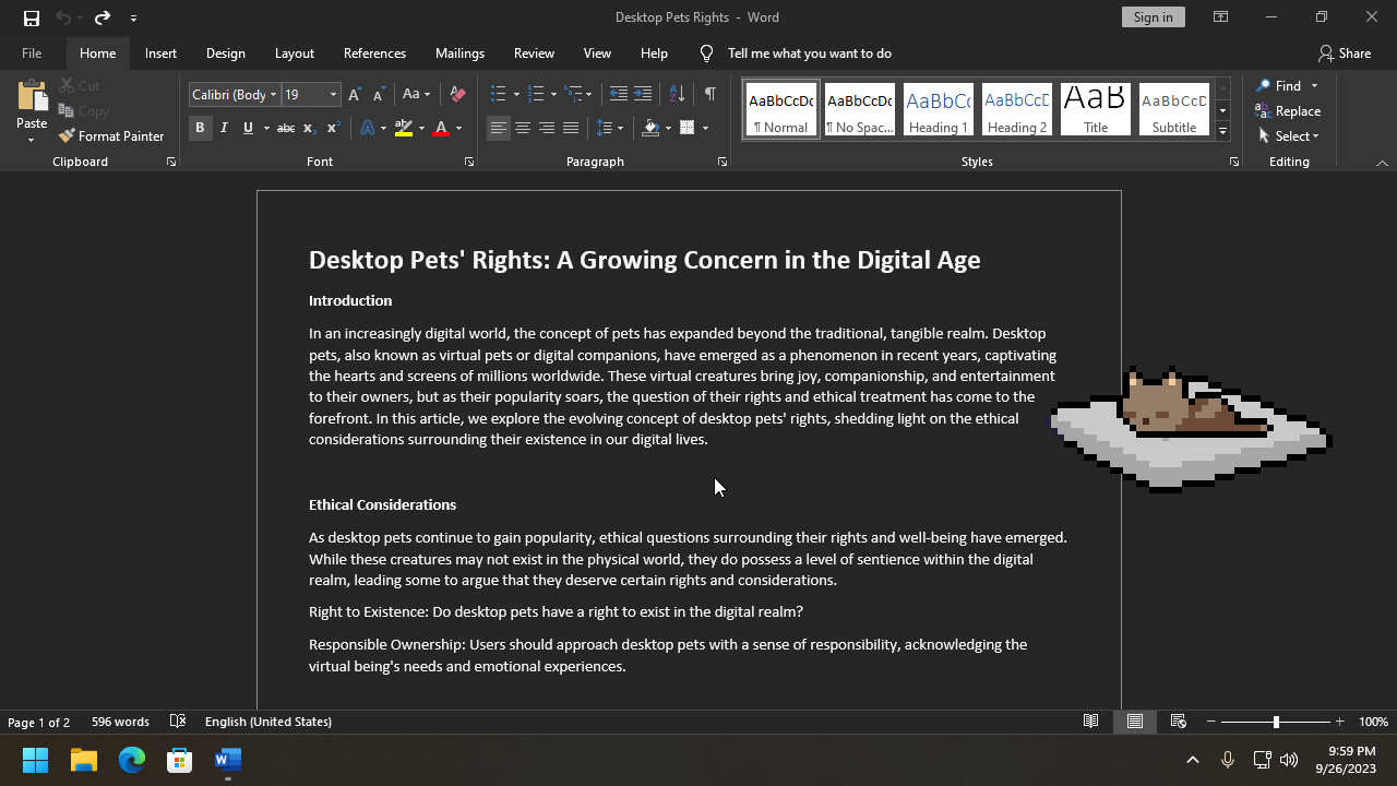 桌面宠物/Desktop Pet Project