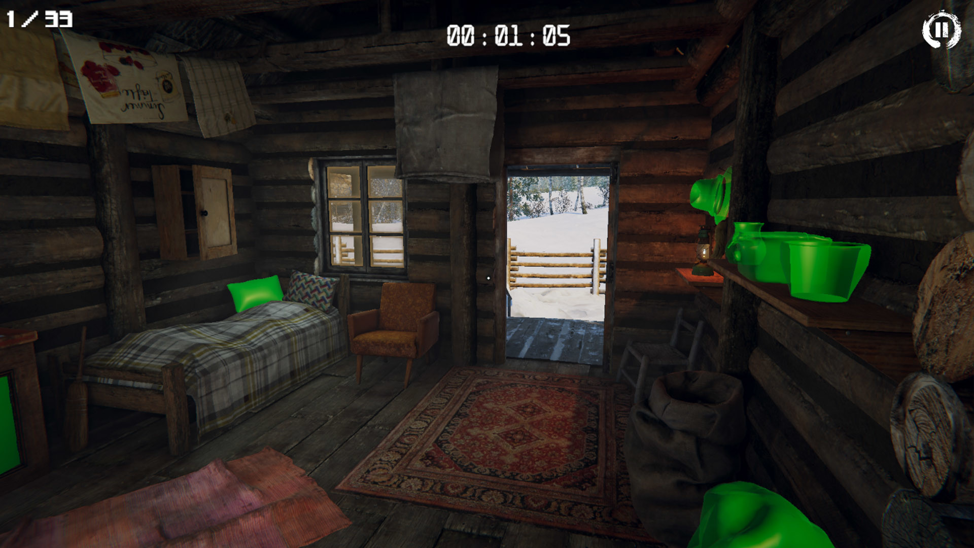 3D拼图：木屋/3D PUZZLE - Wood House