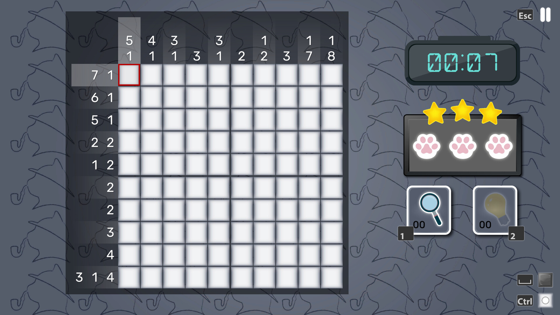 夏洛克猫·福尔摩斯绘图方块/SherloCAT Holmes Nonogram