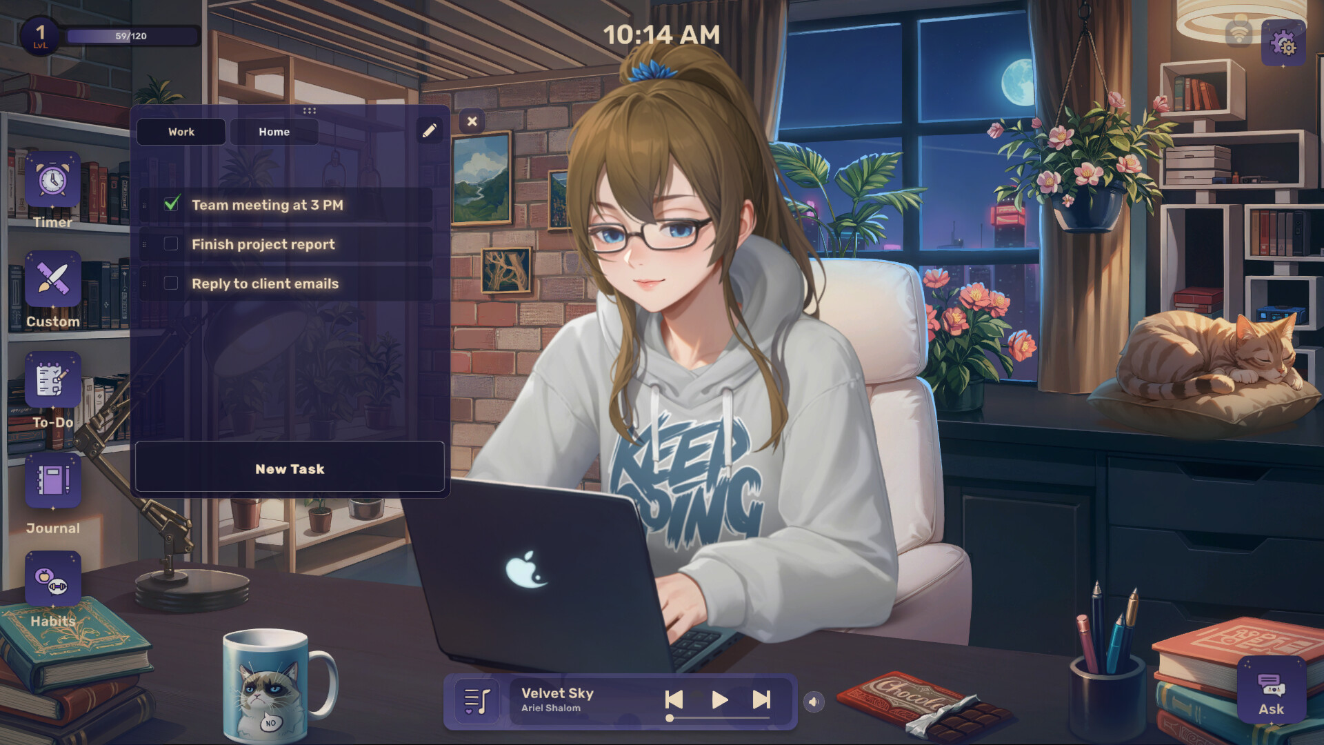 Lo-Fi女孩：AI助手/Lo-Fi Girl: AI Assistant