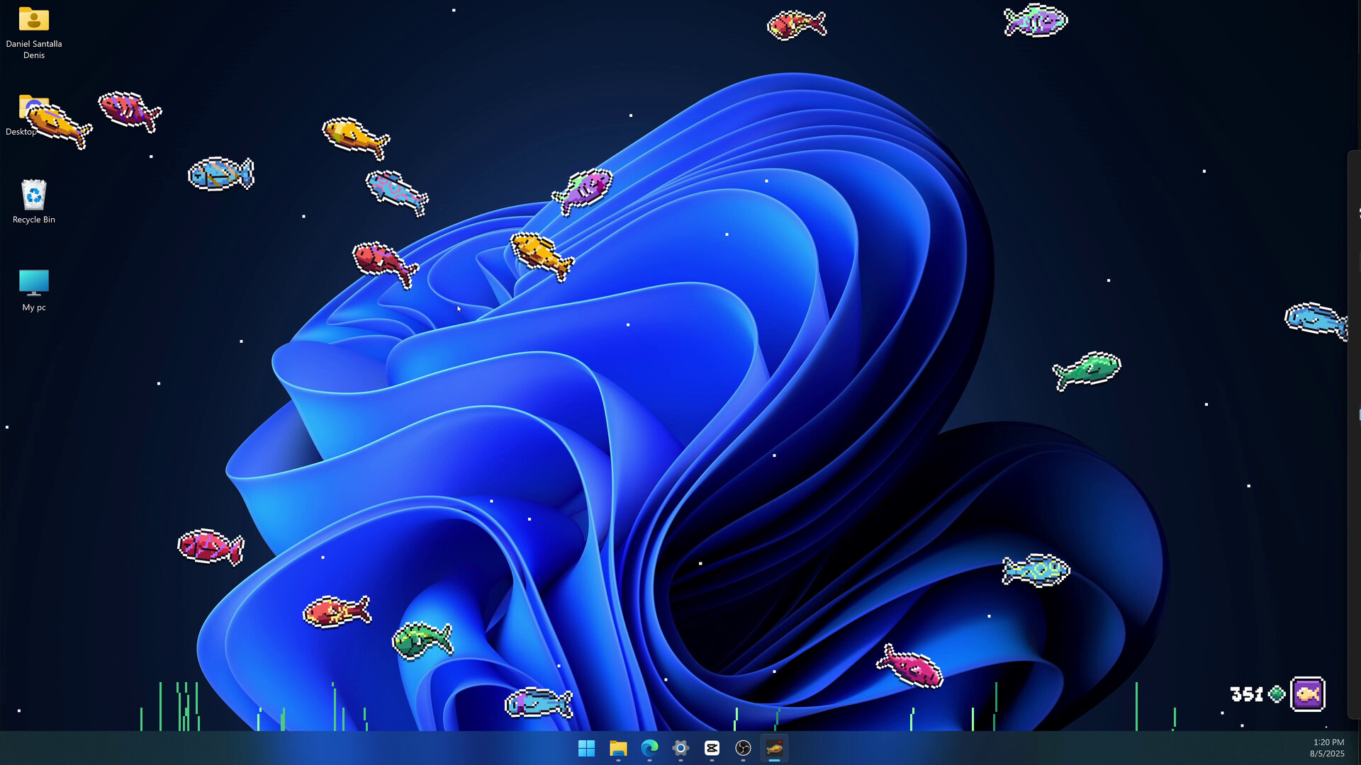 你搁这养鱼呢/Desktop Fishes