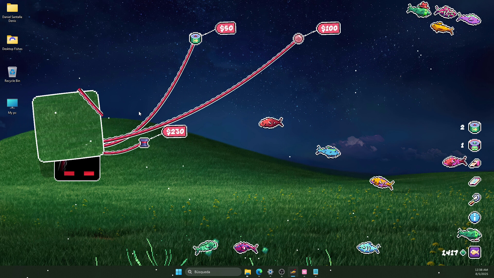 你搁这养鱼呢/Desktop Fishes