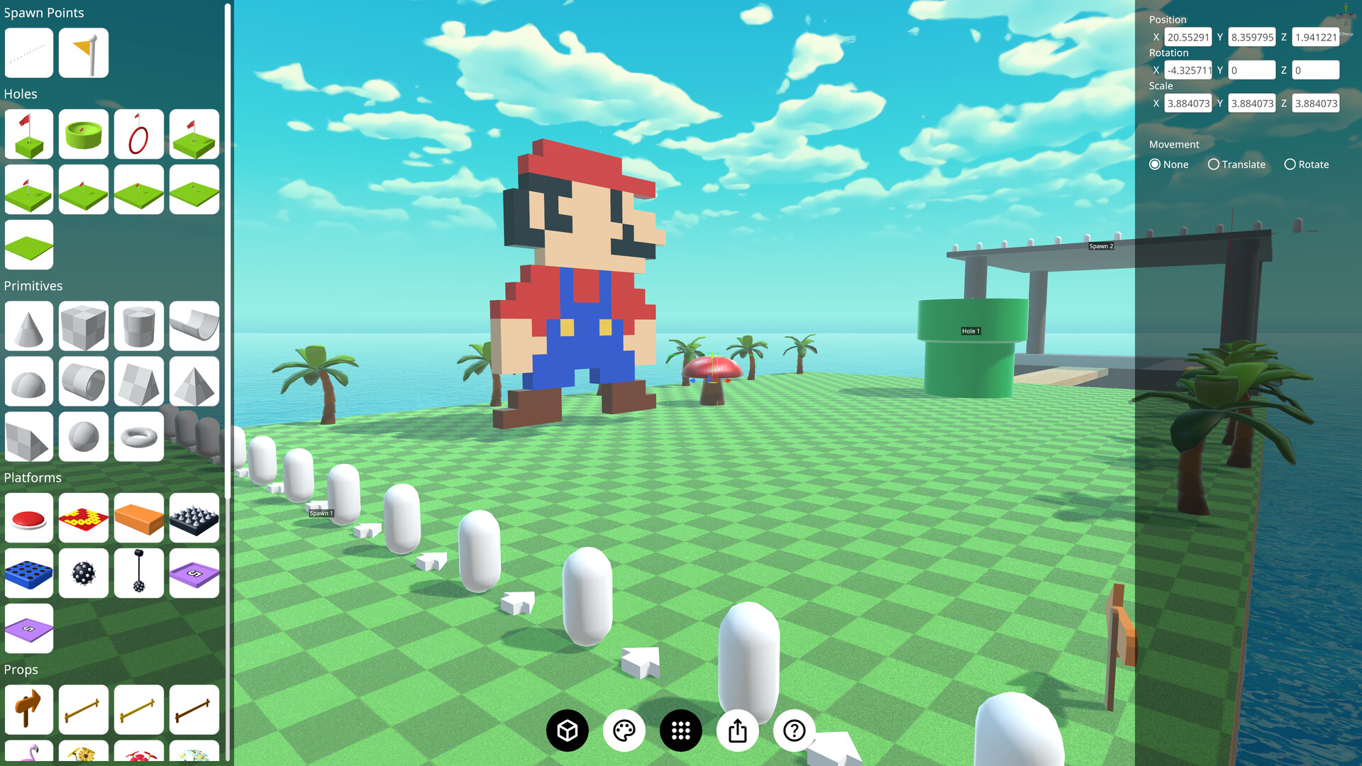 1713665660182110.jpg 多人平台高尔夫/Multiplayer Platform Golf/支持网络联机