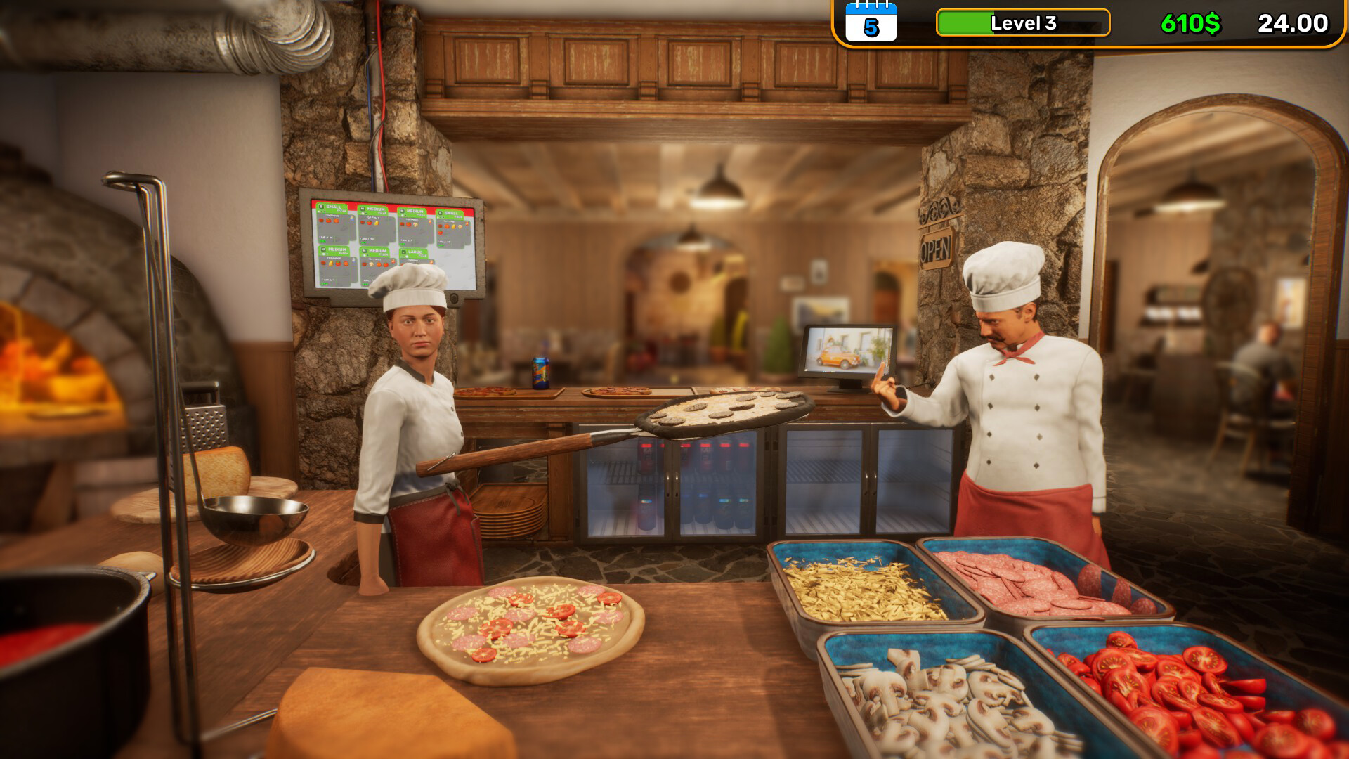 披萨屋模拟器/Pizza House Simulator